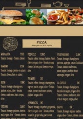 Menu Le Cap'eat'N - les pizzas