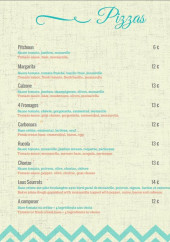 Menu Lou Restaurant - Les pizzas