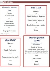 Menu Déesse des Gourmets - Les menus