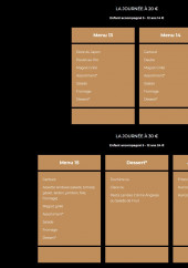 Menu Ganaderia de Malabat - Les menus suite
