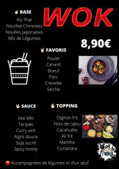 Menu Wok N’ Roll - Les woks