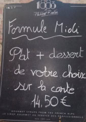 Menu La Strada - La formule