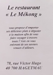 Menu Le Mékong - carte et menu Le MékongHagetmau