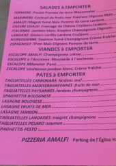 Menu Soc Amalfi II - Les salades, viandes, ...