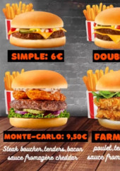 Menu Le Royal - Les burgers