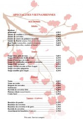 Menu Osaka - Les spécialités vietnamiennes