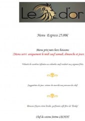 Menu Le Lion d'Or - Menu express