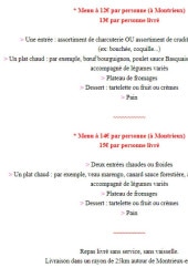 Menu Le Cochon sans rancune - Les menus spécial chasse