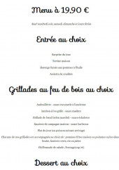 Menu Ferme des 3 Maillets - Le menu à 19.9
