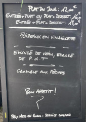 Menu Chez Walter - Les formules