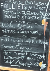 Menu Le Raboliot - Exemple de menu