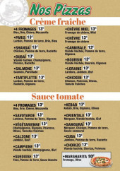 Menu La Station - Les pizzas