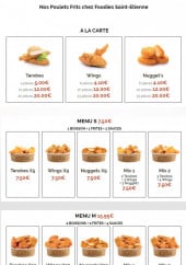 Menu Foodies - les poulets frits