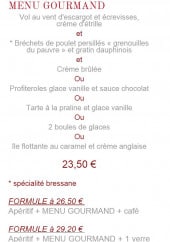 Menu Les Negociants - Menu gourmand