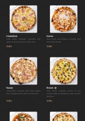 Menu Pizza Cosy - Les pizzas suite