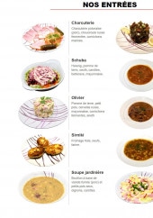 Menu Kalinka - Les entrées