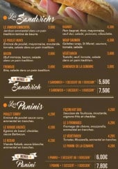 Menu LeDej42 - Les sandwiches,...