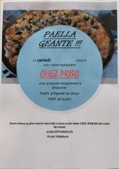 Menu Chez prisc - La paella à emporter