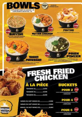 Menu Naan&Foodies Tandoori - Les bowls et  fresh fried chicken