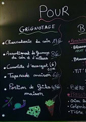 Menu L'Arrosoir - Exemple de menu
