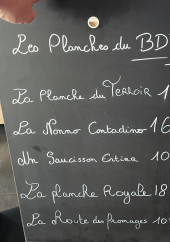 Menu Le bistrot des flacons - L'ardoise