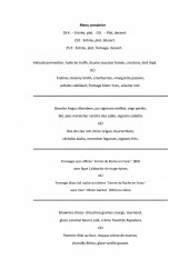Menu Apicius - Menu du midi
