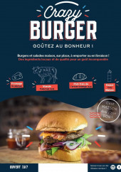 Menu Crazy Burger - Carte et menu Crazy Burger  Savigneux