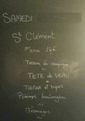 Menu Le Midi - Exemple de menu