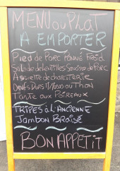 Menu L'Ane Gris - Exemple de menu
