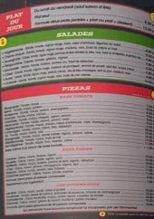 Menu L'oxo - Les formules, salades, pizza