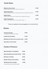 Menu La Petite Auberge - Les plats
