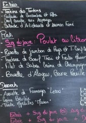 Menu Bistro Bibace - Exemple de menu