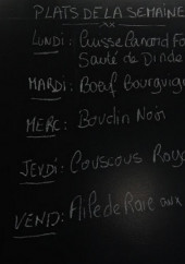 Menu Chez Marie - Les plats de la semaine