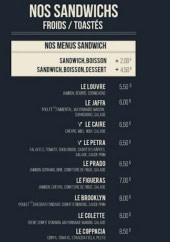 Menu Prim - Les sandwichs