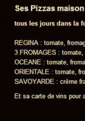 Menu La Vertonne - les pizzas