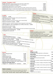 Menu La Bellissima - Les entrées pates et salades,..