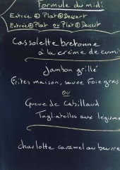 Menu Le Vème Quartier - Exemple de menu