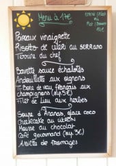Menu La Maison - Exemple de menu