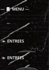 Menu Le Grill du Gesvres - Les entrées