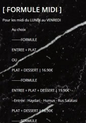 Menu Le Grill du Gesvres - Les fomrules midi