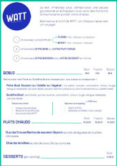 Menu Mathurin - Les bowls, plats chauds et desserts