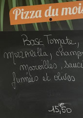 Menu La Grange - Exemple de menu