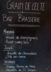 Menu Grain de Celte - Exemple de menu