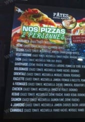 Menu Mehdia Snack - Le spizzas et pâtes