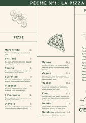 Menu El Peccato - Les pizzas