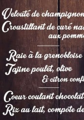 Menu Grand M.A - Les déjeuner