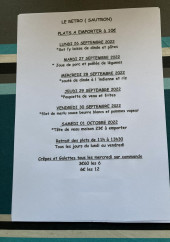 Menu Le retro - Le menu de la semaine