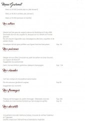 Menu Le Romarin - Le menu gourmet
