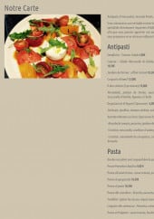 Menu Il Don Vittorio - Antipastie et pasta