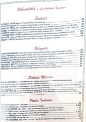 Menu Indien Agra - Les entrées, salades maisons et beignets,...